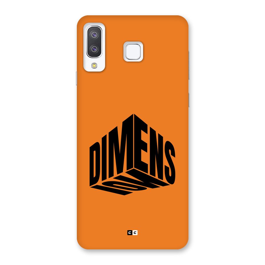 Dimension Typography Back Case for Galaxy A8 Star