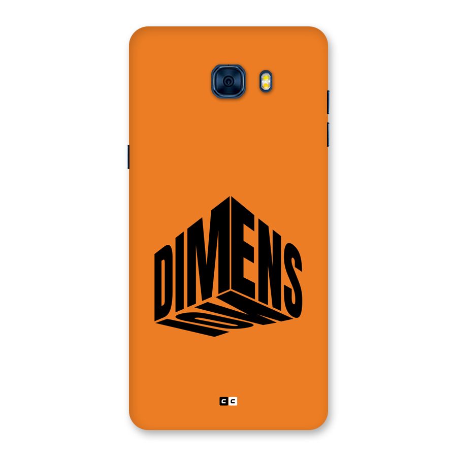 Dimension Typography Back Case for Galaxy C7 Pro