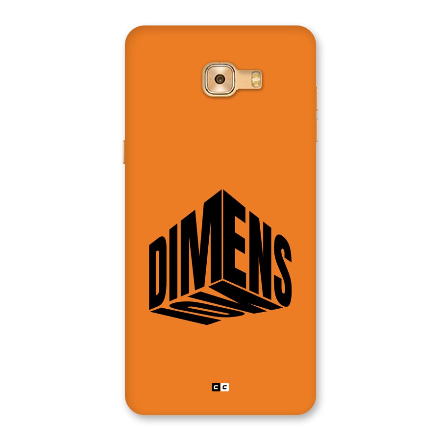 Dimension Typography Back Case for Galaxy C9 Pro