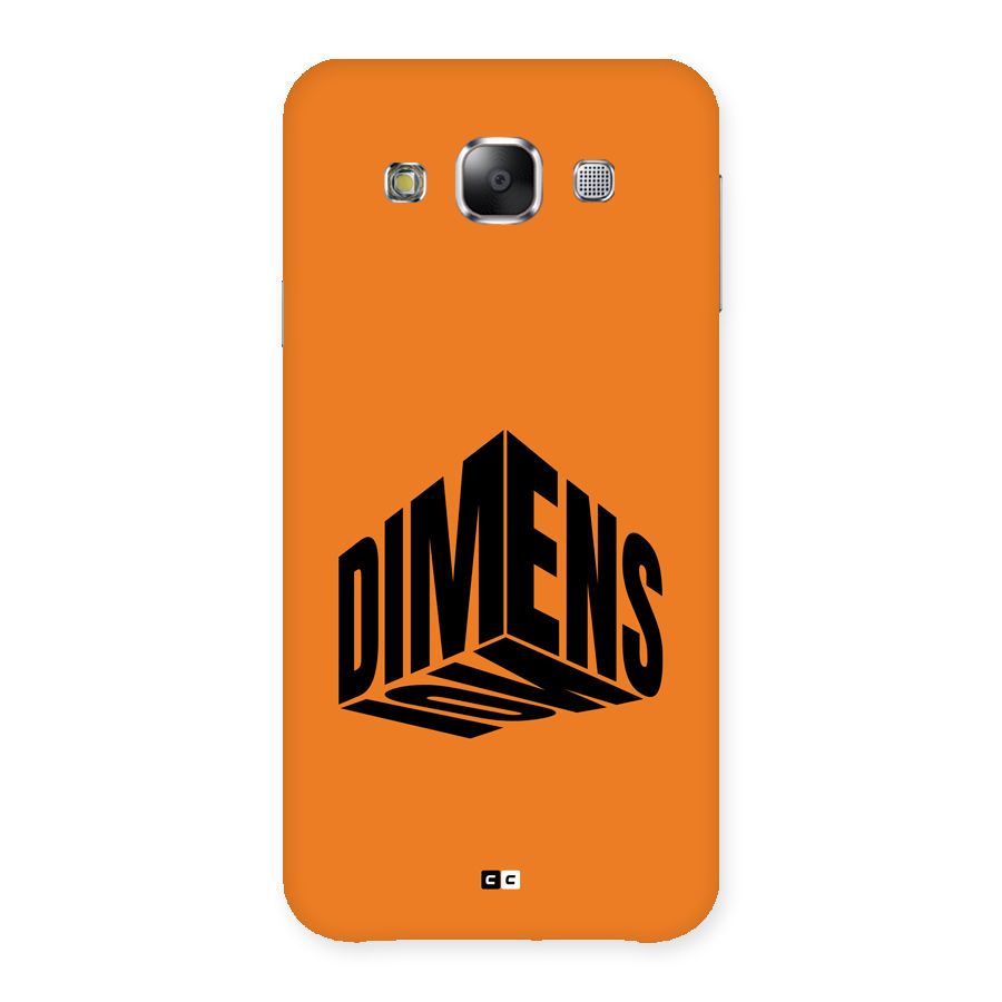 Dimension Typography Back Case for Galaxy E5