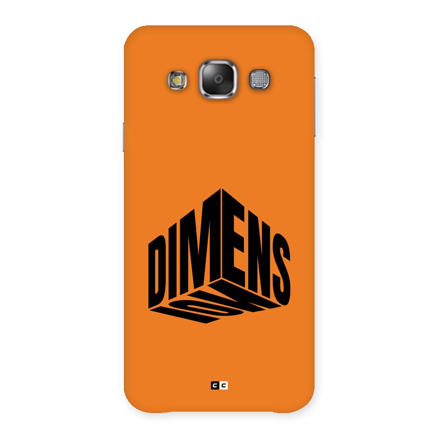 Dimension Typography Back Case for Galaxy E7