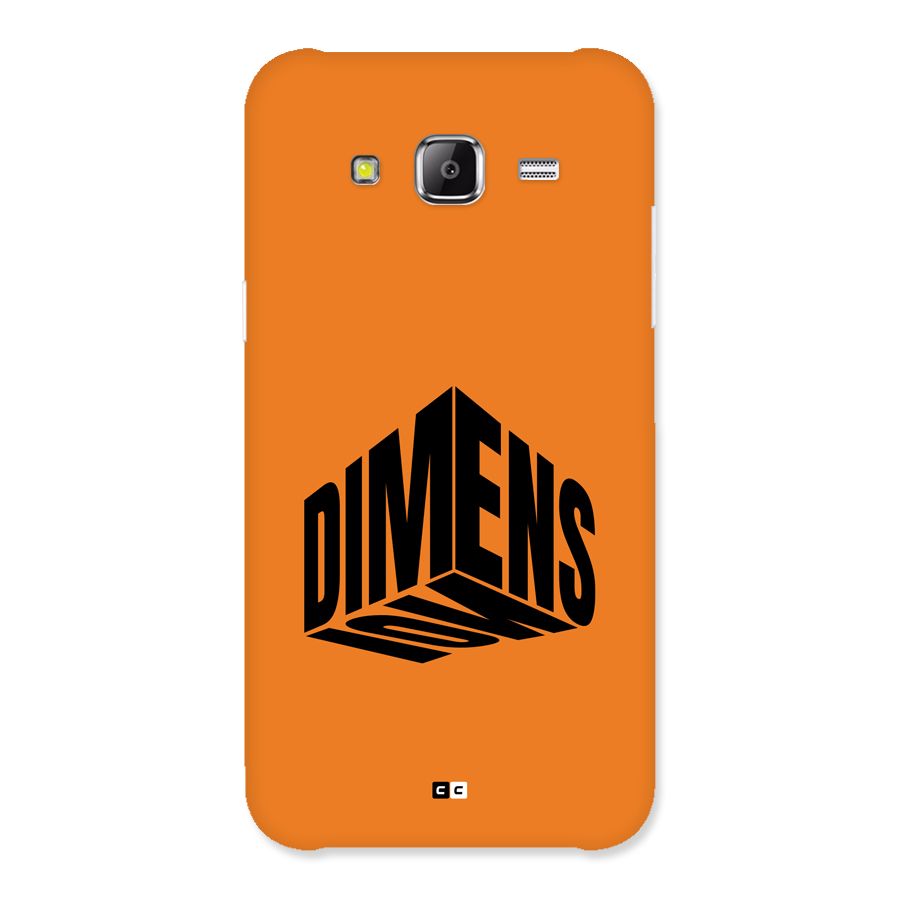 Dimension Typography Back Case for Galaxy J2 Prime