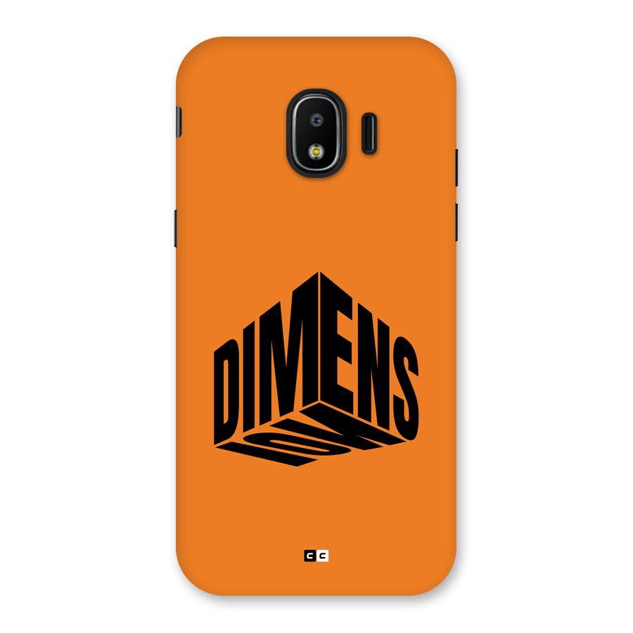 Dimension Typography Back Case for Galaxy J2 Pro 2018