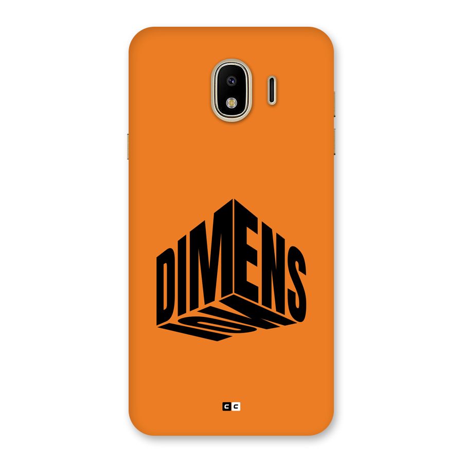 Dimension Typography Back Case for Galaxy J4