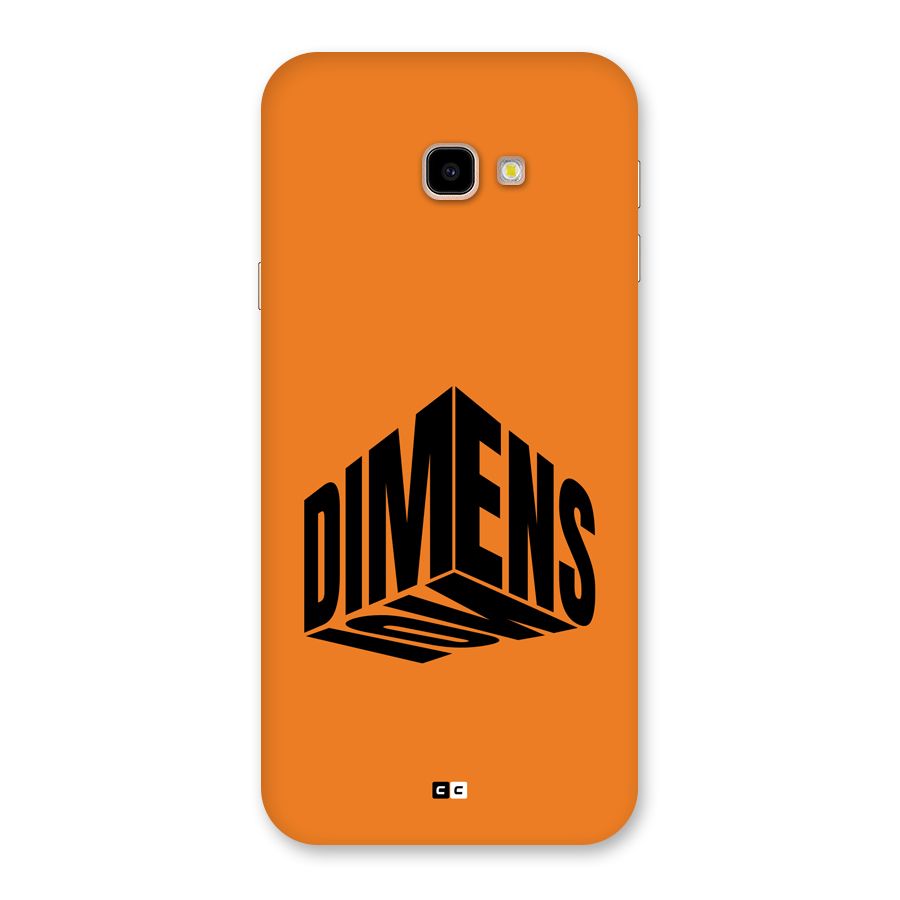 Dimension Typography Back Case for Galaxy J4 Plus