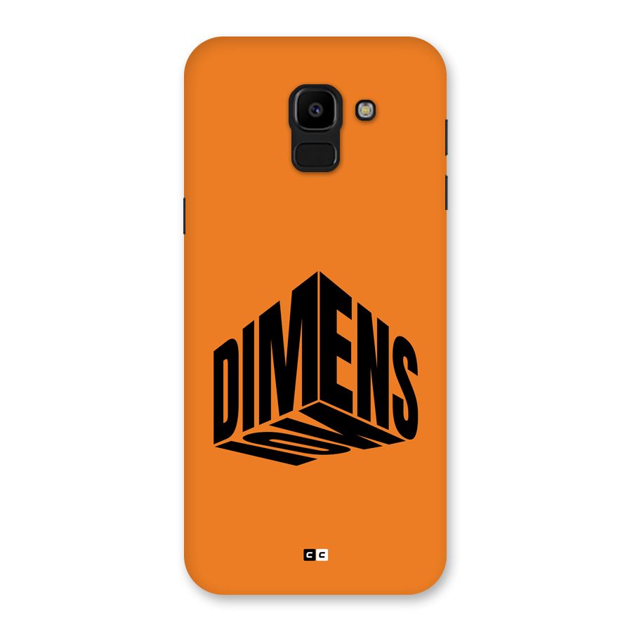 Dimension Typography Back Case for Galaxy J6