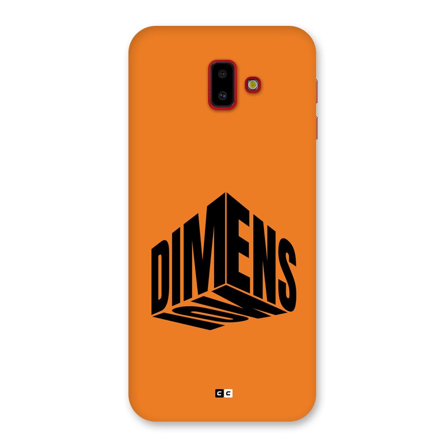 Dimension Typography Back Case for Galaxy J6 Plus