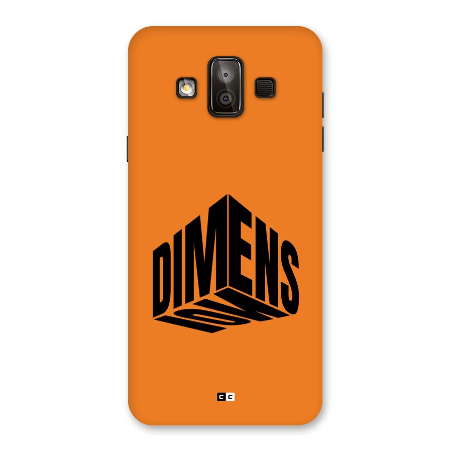 Dimension Typography Back Case for Galaxy J7 Duo