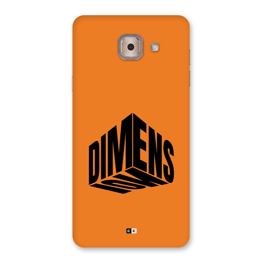 Dimension Typography Back Case for Galaxy J7 Max