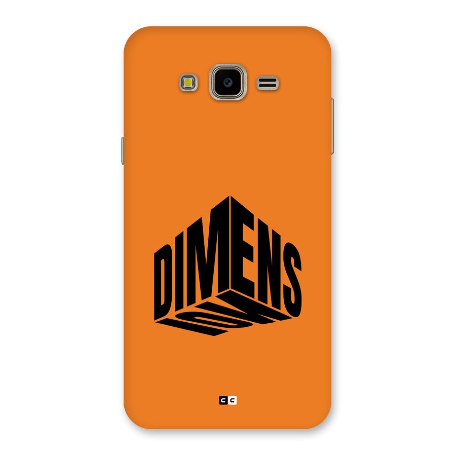Dimension Typography Back Case for Galaxy J7 Nxt