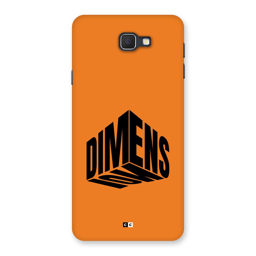 Dimension Typography Back Case for Galaxy J7 Prime
