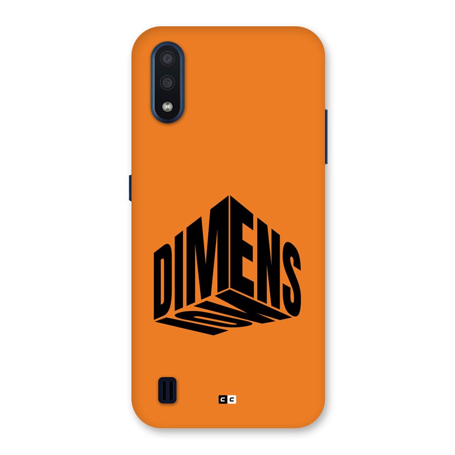 Dimension Typography Back Case for Galaxy M01