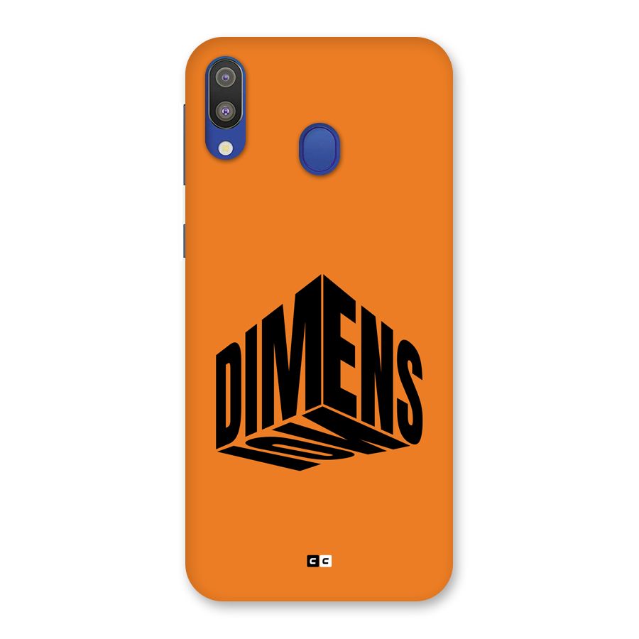 Dimension Typography Back Case for Galaxy M20
