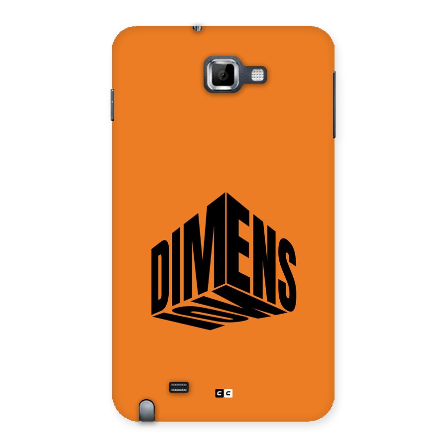 Dimension Typography Back Case for Galaxy Note