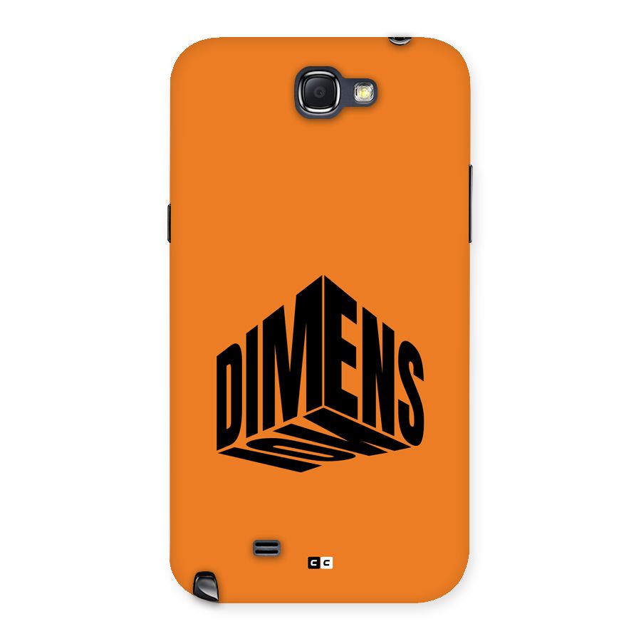 Dimension Typography Back Case for Galaxy Note 2