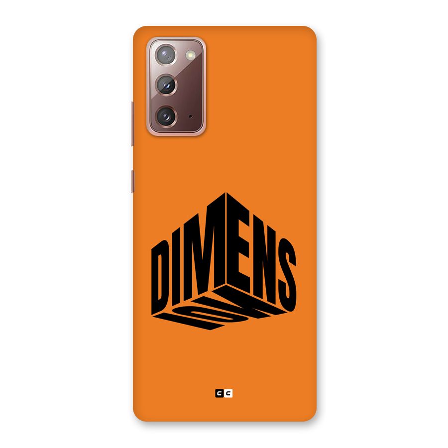 Dimension Typography Back Case for Galaxy Note 20