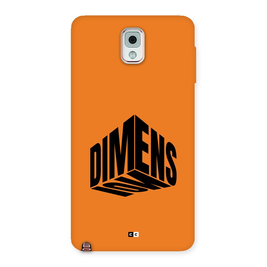 Dimension Typography Back Case for Galaxy Note 3
