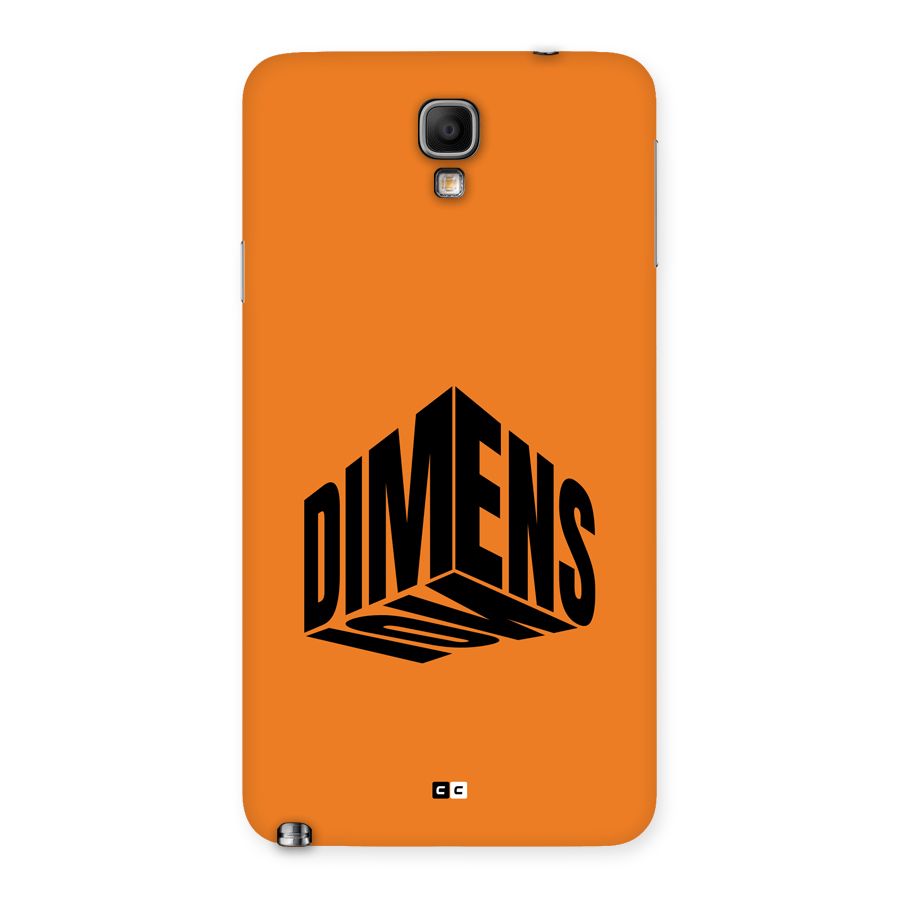 Dimension Typography Back Case for Galaxy Note 3 Neo