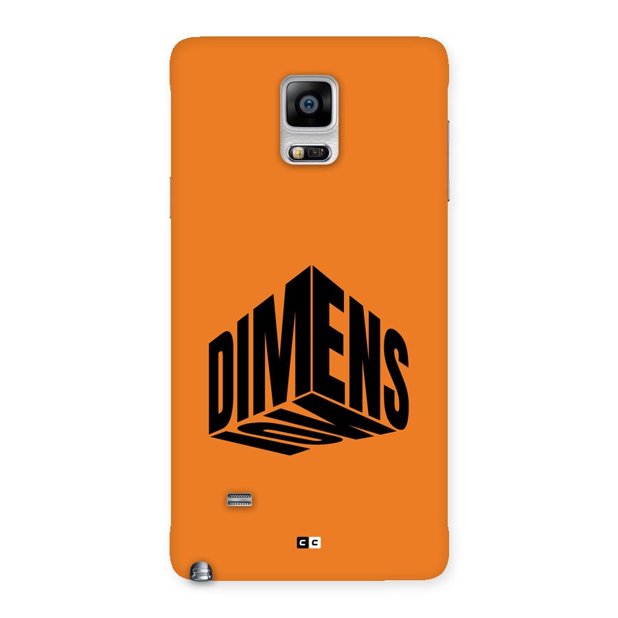 Dimension Typography Back Case for Galaxy Note 4