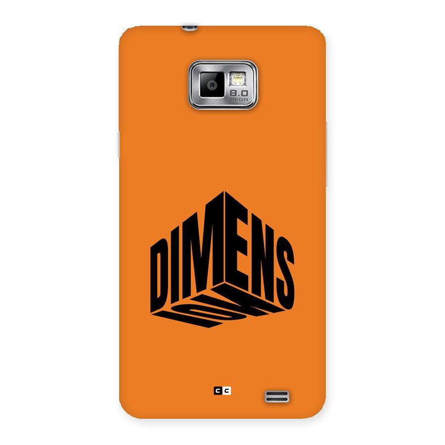 Dimension Typography Back Case for Galaxy S2