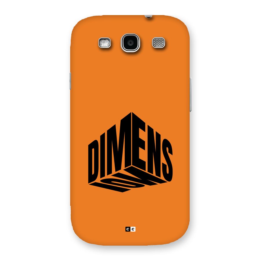 Dimension Typography Back Case for Galaxy S3