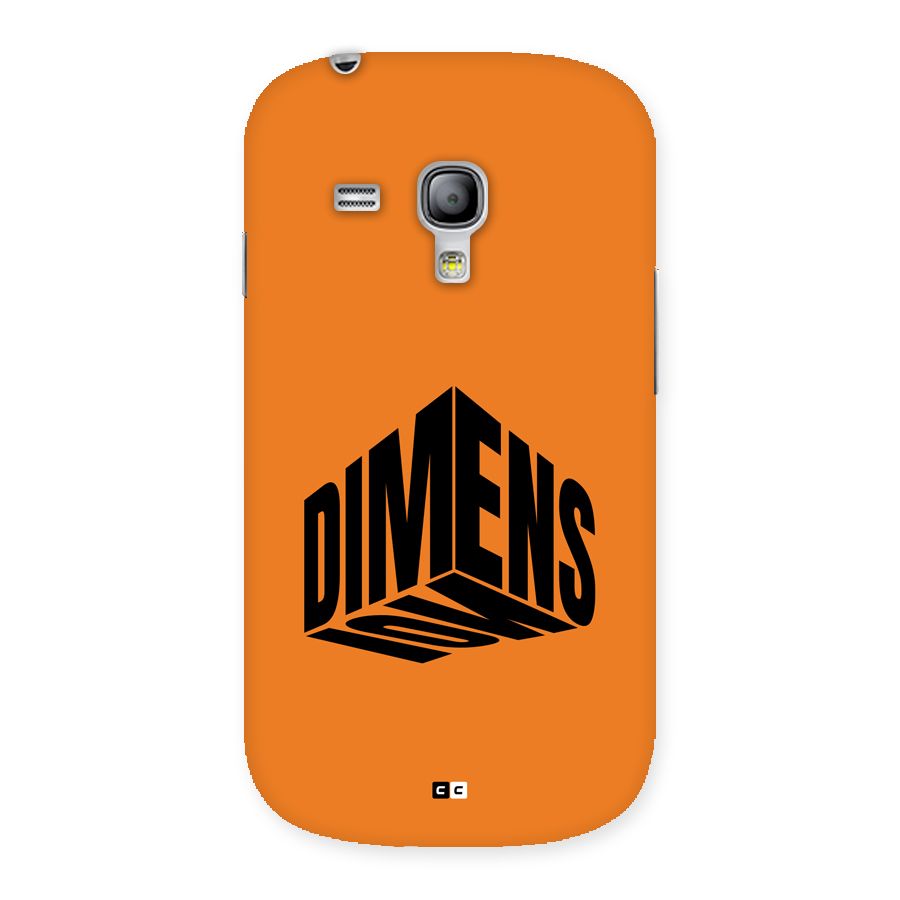 Dimension Typography Back Case for Galaxy S3 Mini