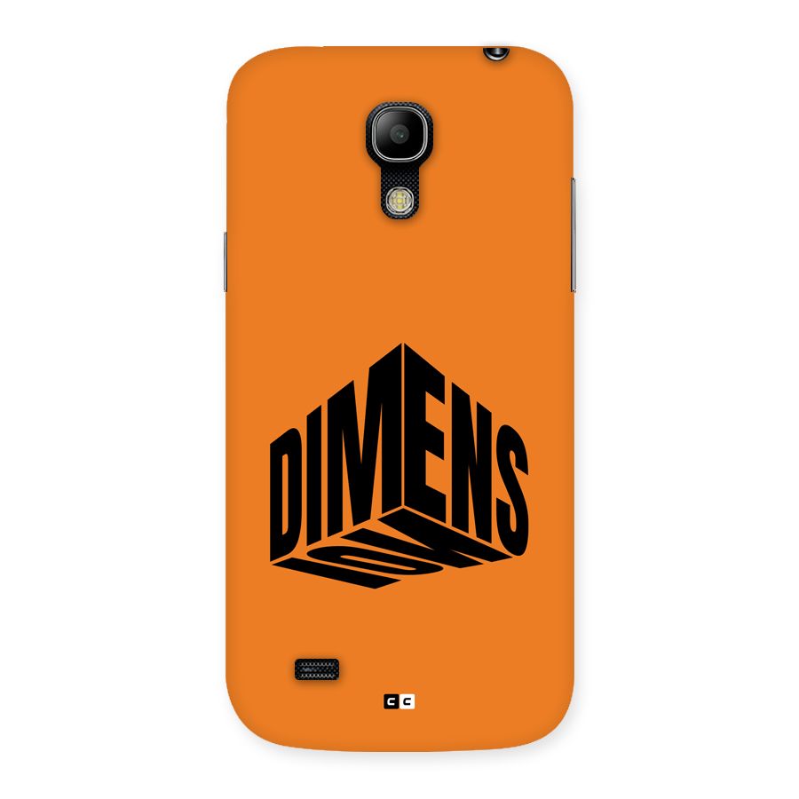 Dimension Typography Back Case for Galaxy S4 Mini