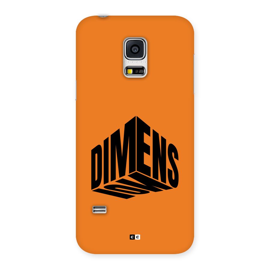 Dimension Typography Back Case for Galaxy S5 Mini