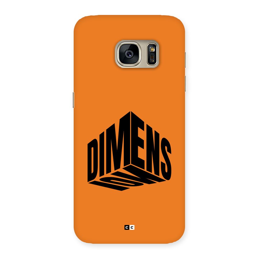 Dimension Typography Back Case for Galaxy S7