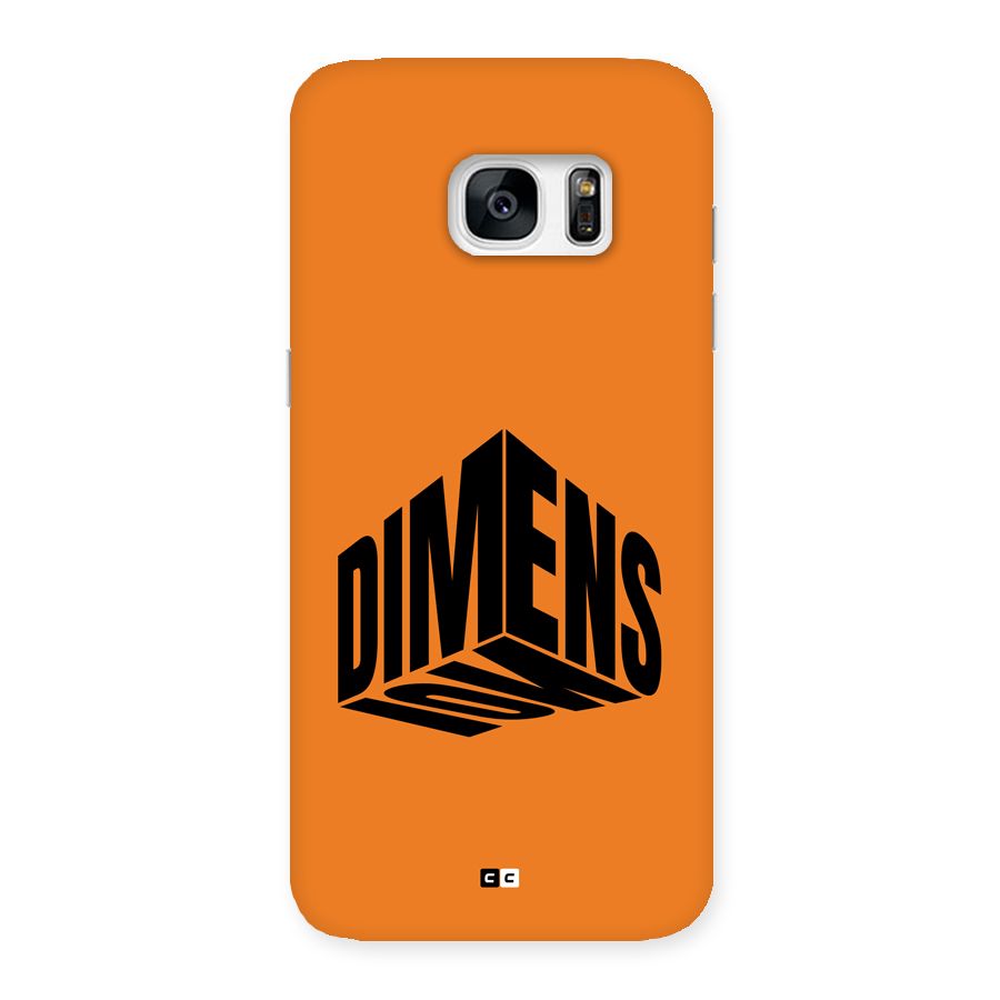 Dimension Typography Back Case for Galaxy S7 Edge