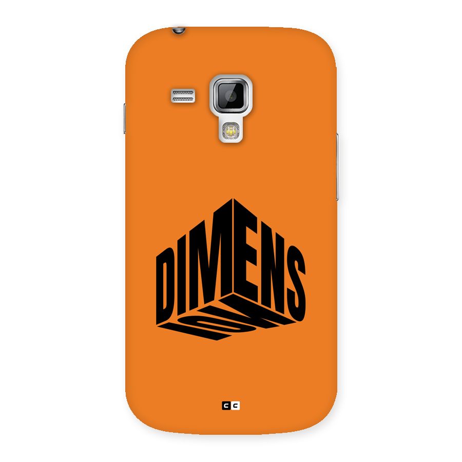 Dimension Typography Back Case for Galaxy S Duos