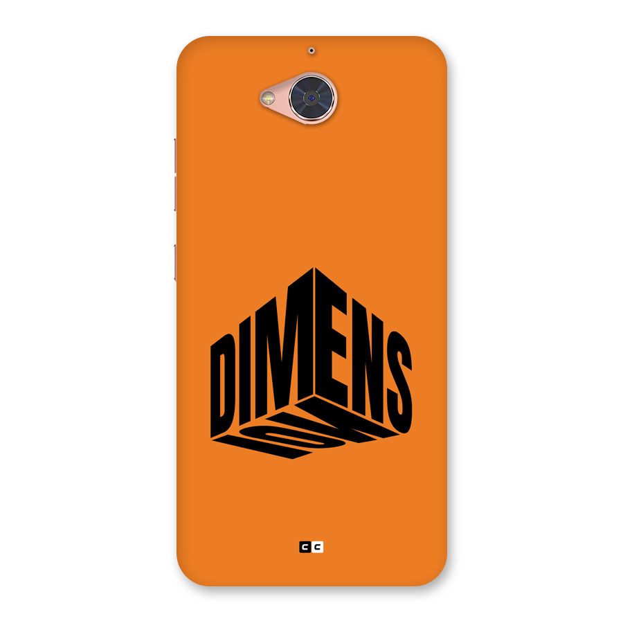 Dimension Typography Back Case for Gionee S6 Pro