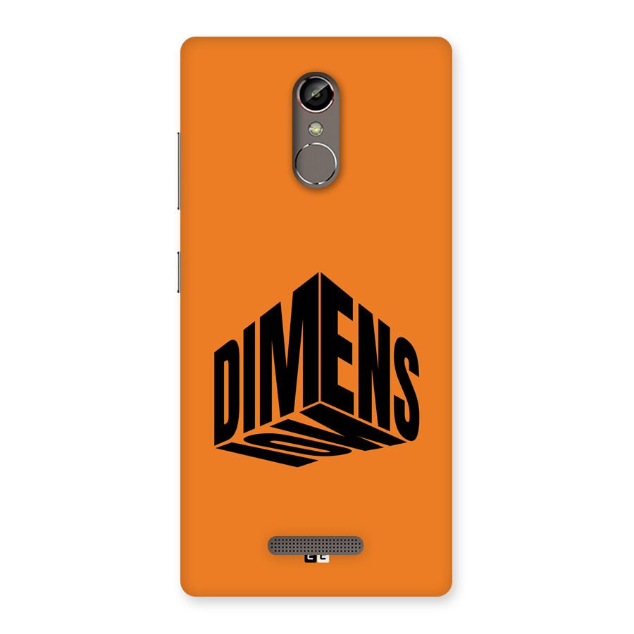 Dimension Typography Back Case for Gionee S6s