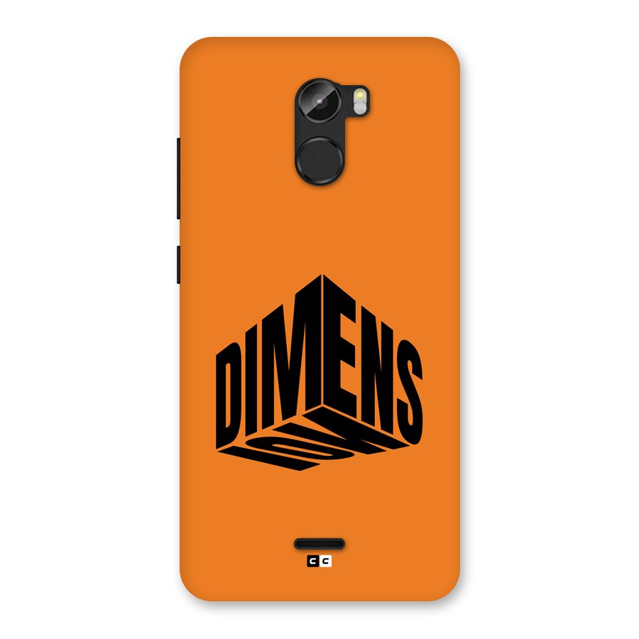 Dimension Typography Back Case for Gionee X1
