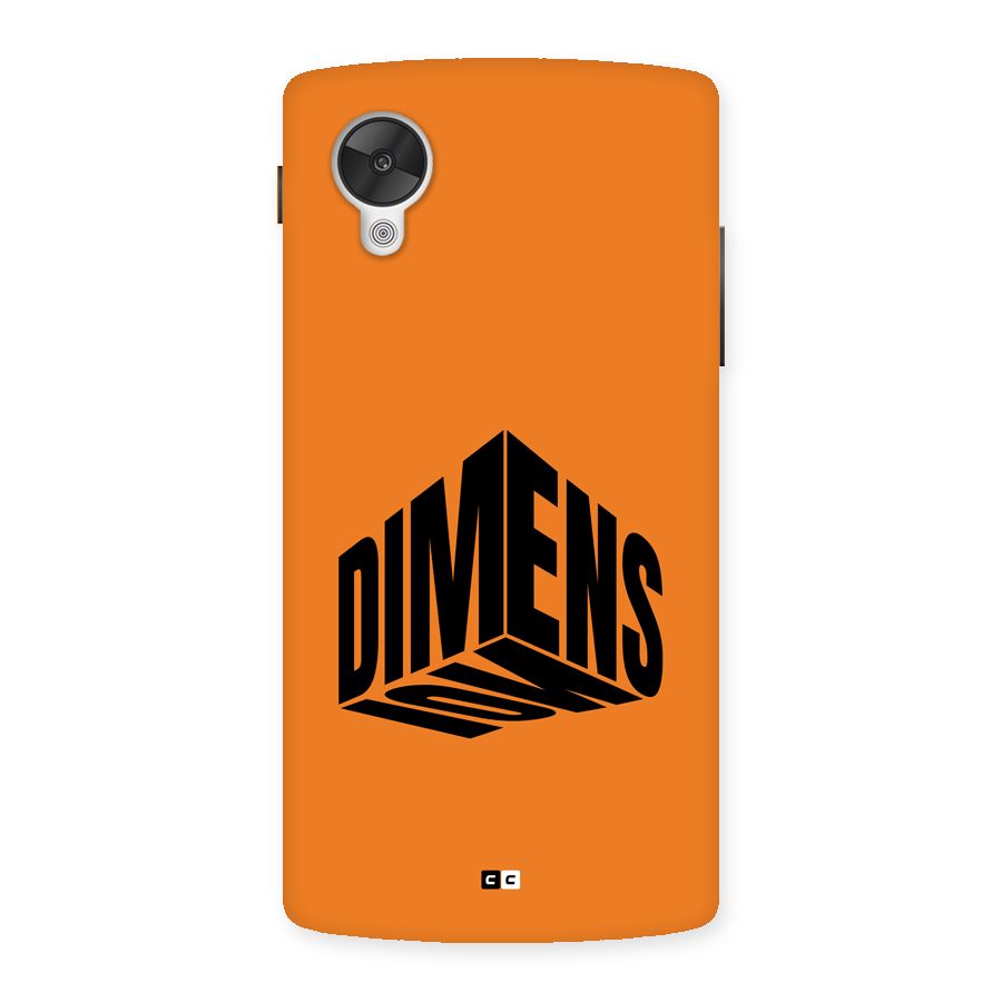 Dimension Typography Back Case for Google Nexus 5