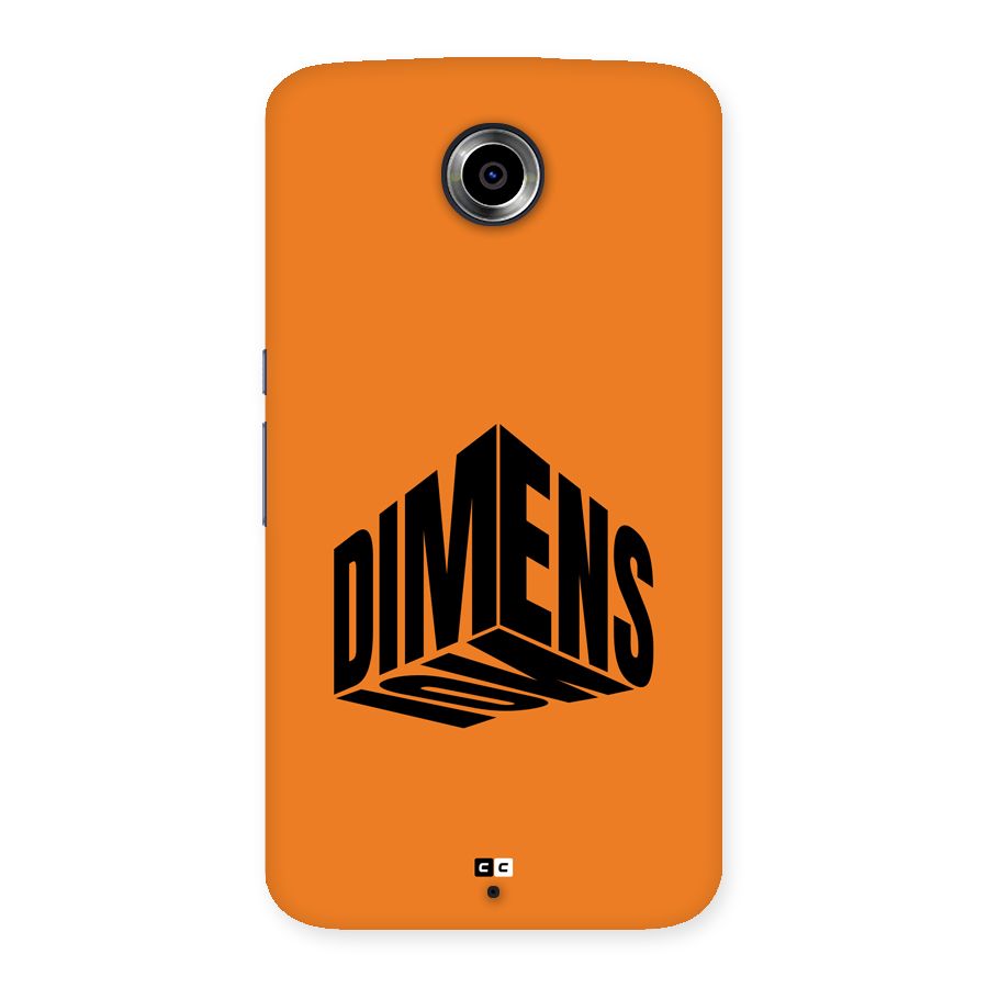 Dimension Typography Back Case for Google Nexus 6