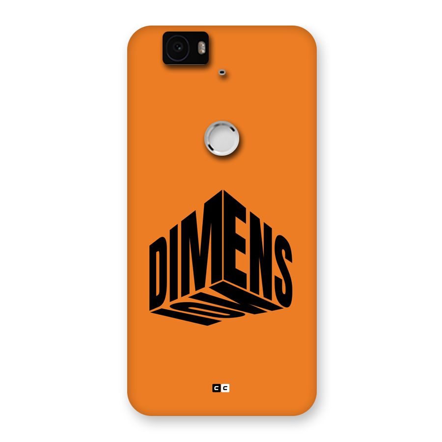 Dimension Typography Back Case for Google Nexus 6P