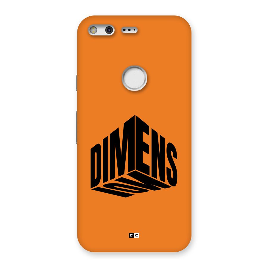 Dimension Typography Back Case for Google Pixel
