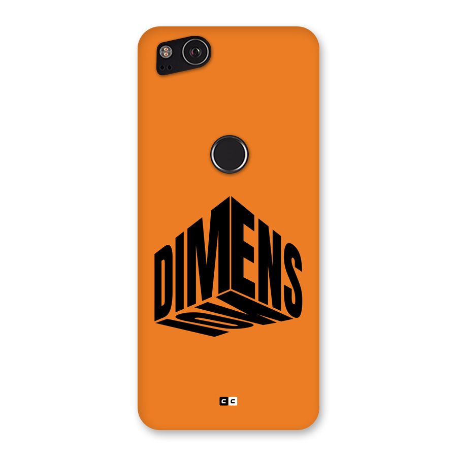 Dimension Typography Back Case for Google Pixel 2