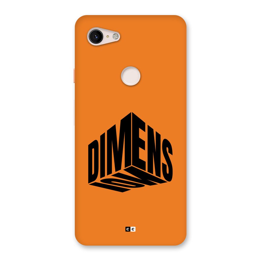 Dimension Typography Back Case for Google Pixel 3 XL