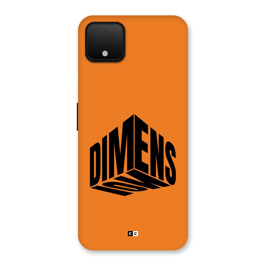 Dimension Typography Back Case for Google Pixel 4 XL