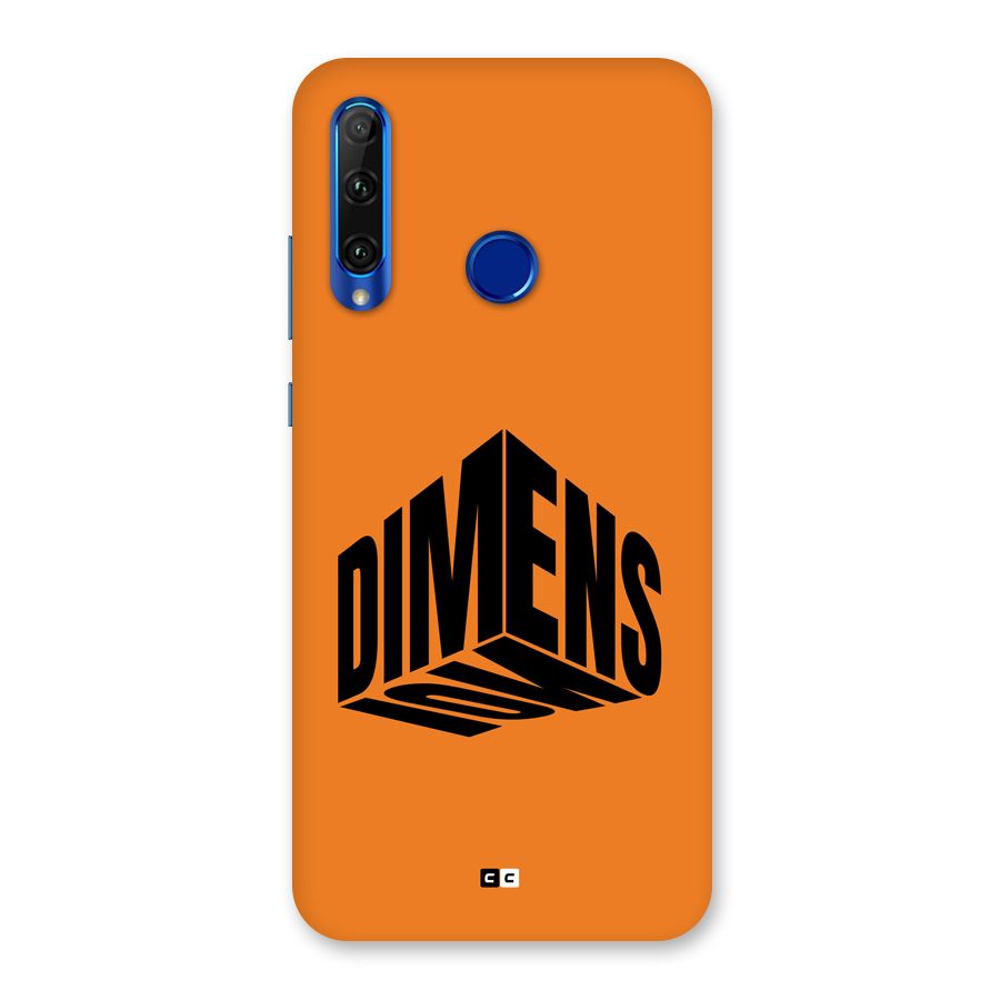 Dimension Typography Back Case for Honor 20i