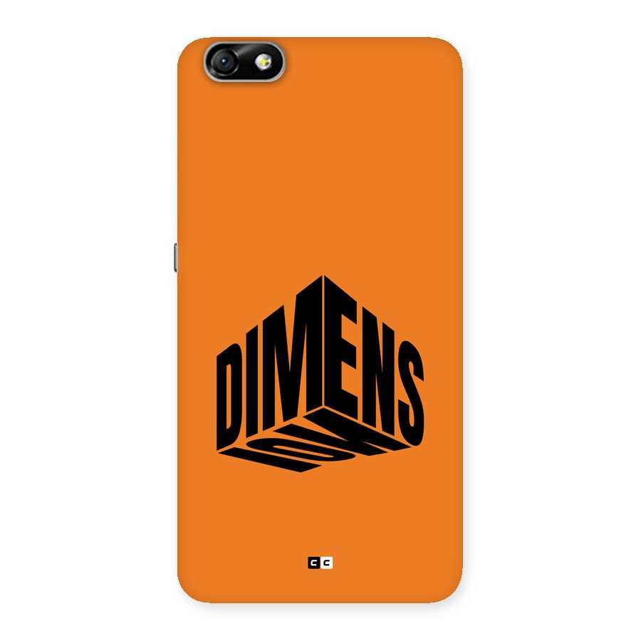 Dimension Typography Back Case for Honor 4X
