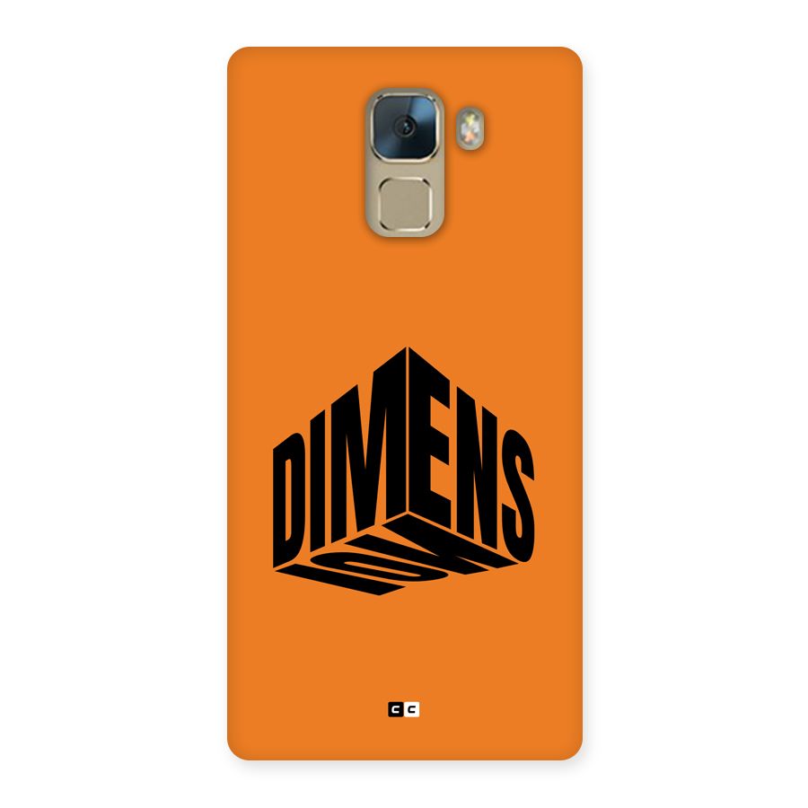 Dimension Typography Back Case for Honor 7