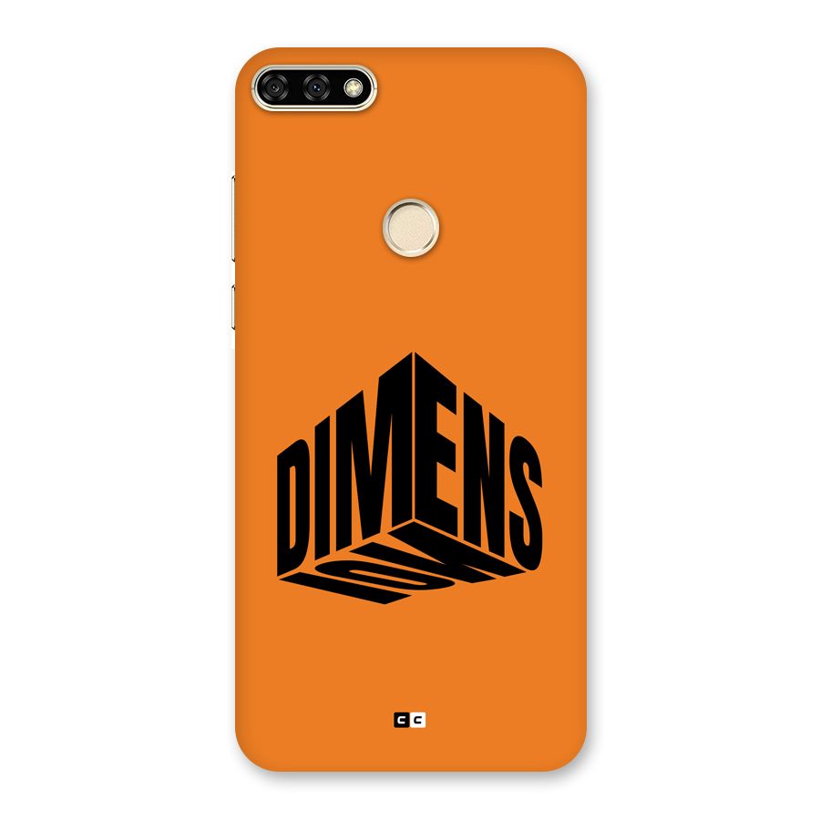 Dimension Typography Back Case for Honor 7A