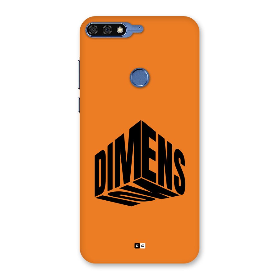 Dimension Typography Back Case for Honor 7C