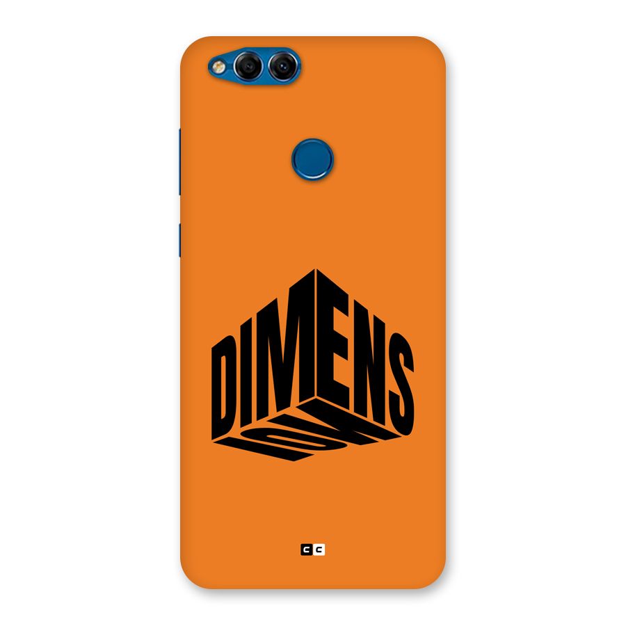 Dimension Typography Back Case for Honor 7X