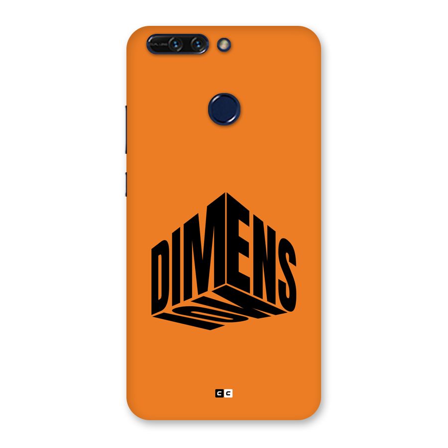 Dimension Typography Back Case for Honor 8 Pro