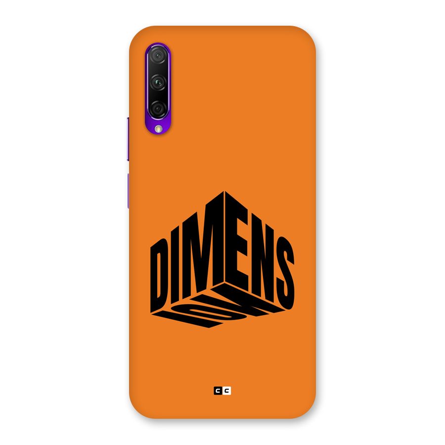 Dimension Typography Back Case for Honor 9X Pro