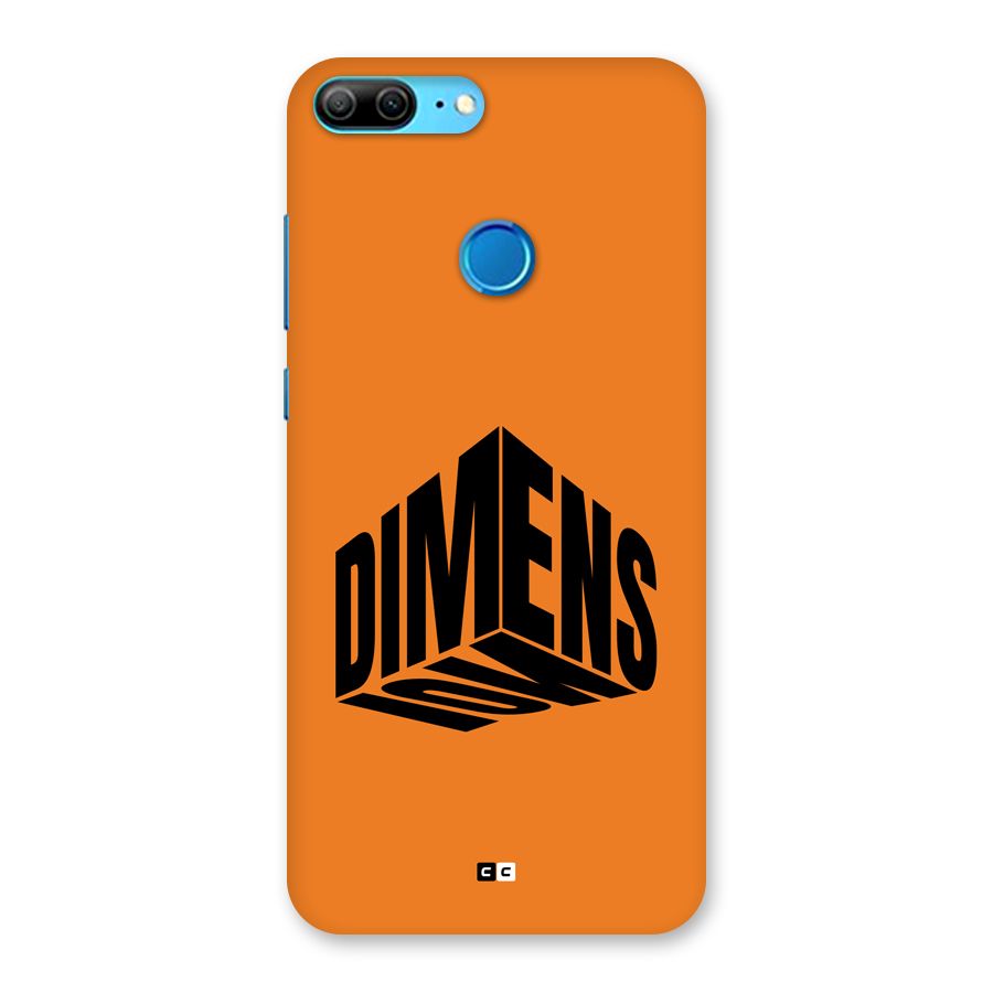 Dimension Typography Back Case for Honor 9 Lite